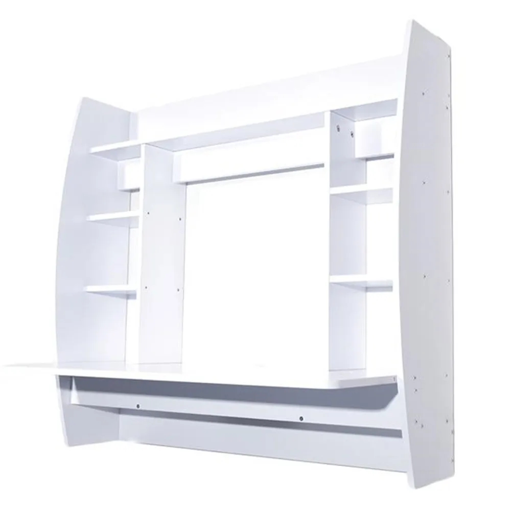 

Exquisite Room-saving Wall Built-up Computer Desk White