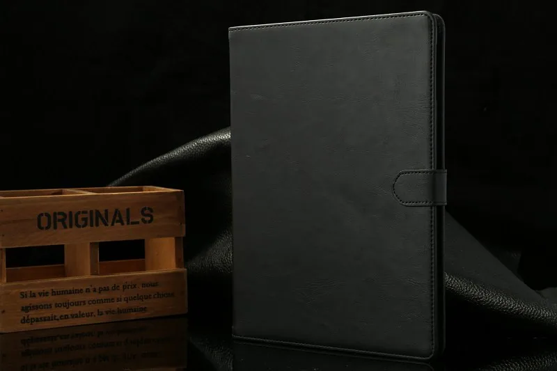 Кожаный чехол для ipad air, Folio Stand протектор кожи для ipad 5 Чехол, Crazy Horse Тонкий чехол для ipad air