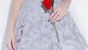 gray Skyyue/платье подружки невесты без рукавов с однотонными перьями; Robe demoiseur D Honneur размера плюс; длина до колена; Vestido Madrinha E024 - Цвет: gray
