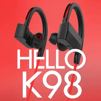 

Hot Sale K98 Sports Sweatproof Gym Running Neckband Headphone Ear Hook Stereo Bluetooth Earphones With Micophone