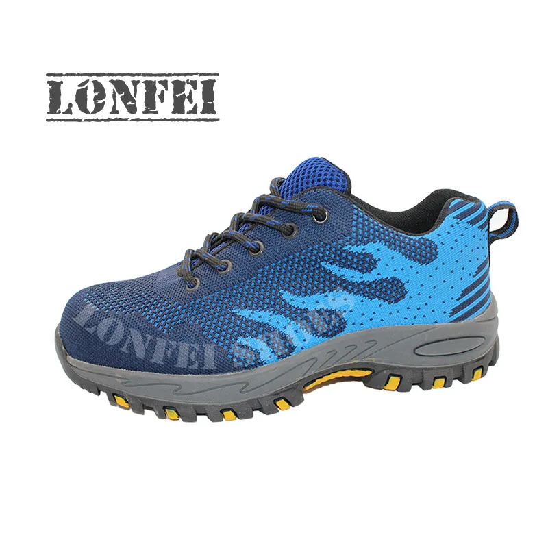 

anti smash and puncture steel toe Safety Shoe Lightweight comfortable breathable mesh men and women outdoor sport shoes