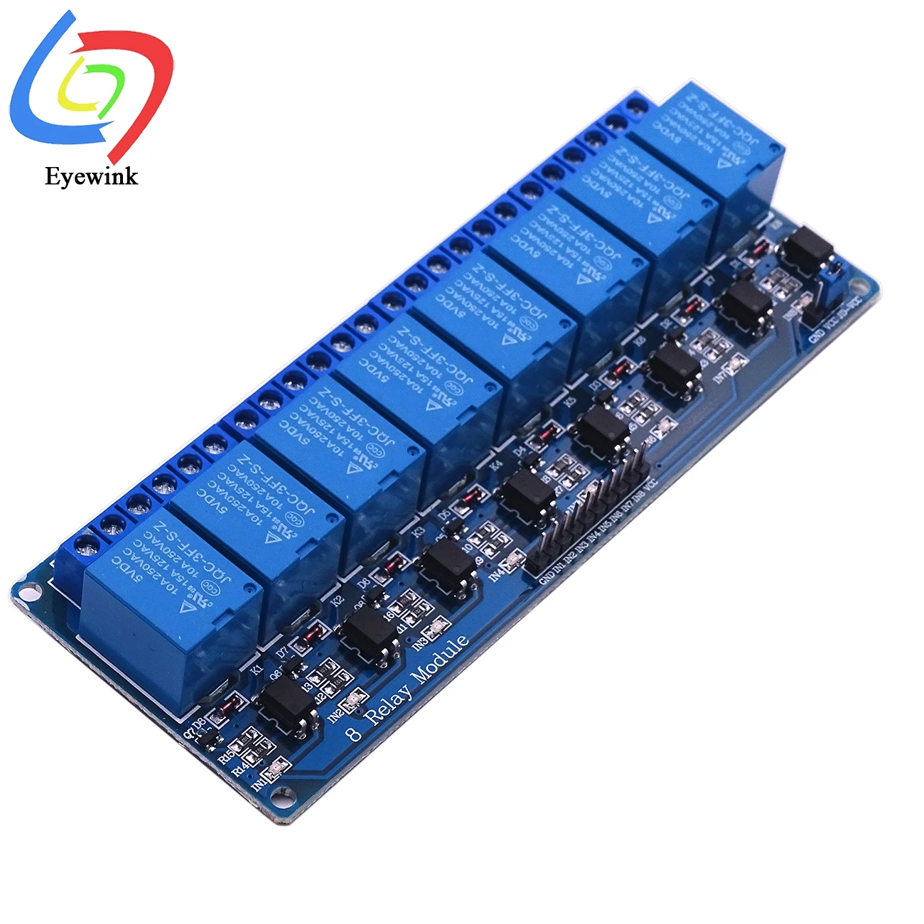 Релейный модуль для Arduino AVR PIC DSP ARM 8-канальный с изоляцией и защитой от пускового