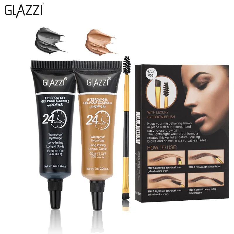 2 вида цветов крем для бровей гель макияж тату ручка оттенок длительный