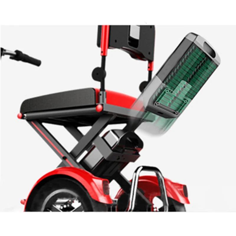 Складной электрический автомобиль пожилой скутер Электрический трехколесный велосипед для инвалидов литиевая батарея электрический велосипед дешево