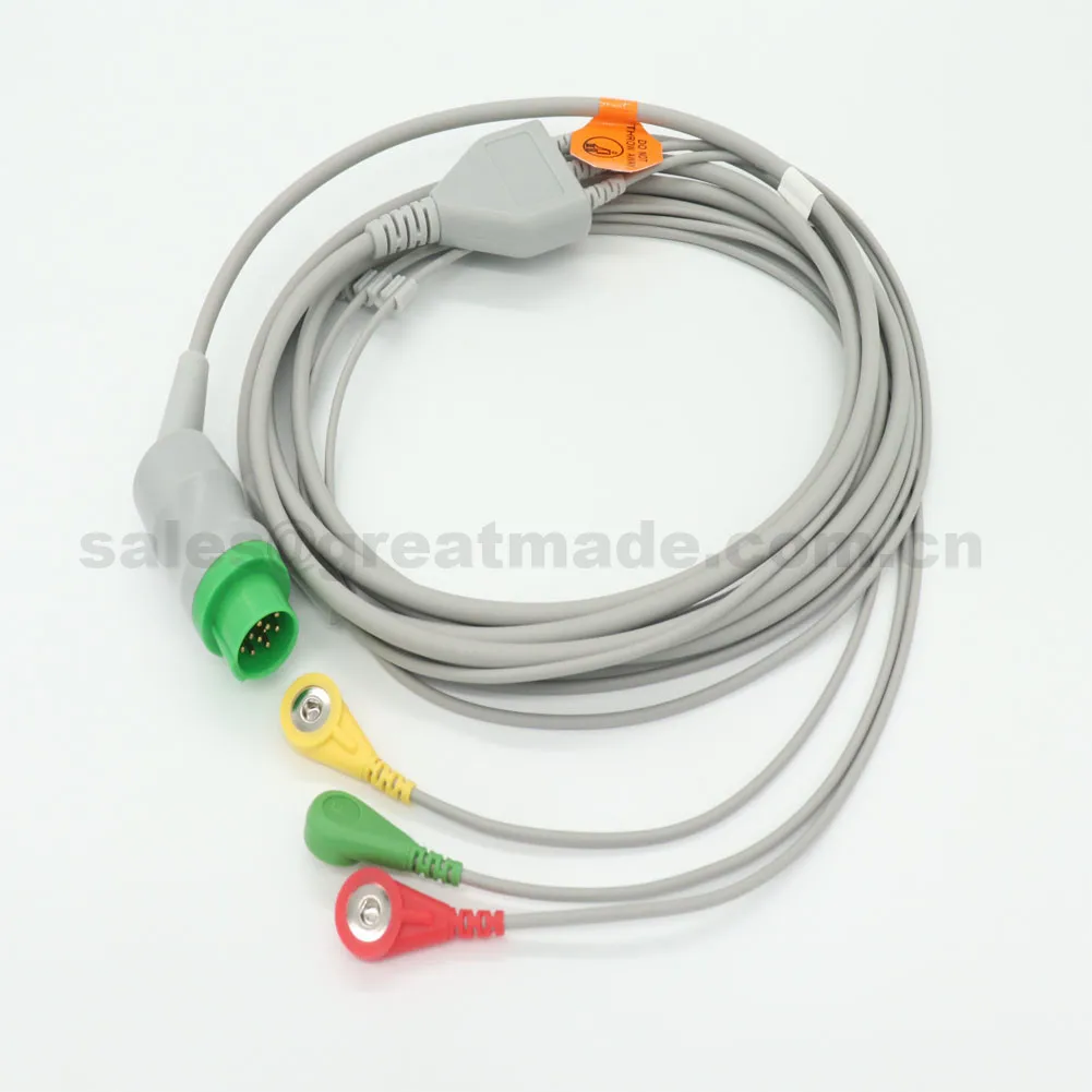 Cavo Ecg Monopezzo A 5 Derivazioni Con Cavo Per Mennen Bpm-700 , Envoy ,13Pin