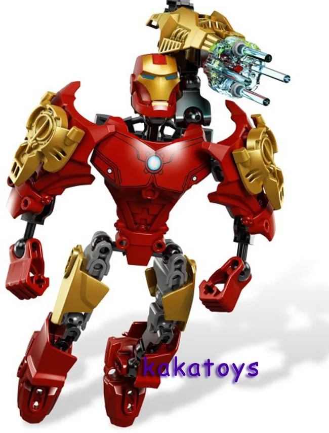 

Marvel Series Superhero Iron Man Robot Avengers 4 Building Blocks Toy Model Ornaments