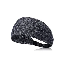 Женская и Мужская дышащая эластичная повязка от пота на голову абсорбирующие спортивные для спортзала для игры в баскетбол фитнес-йога волейбол повязка для волос M88