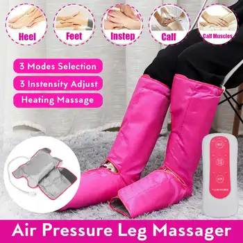 

Leg Air Compression Massager Heated for Foot and Calf Circulation with Handheld Controller 3 Intensities 3 Modes 2 Plug