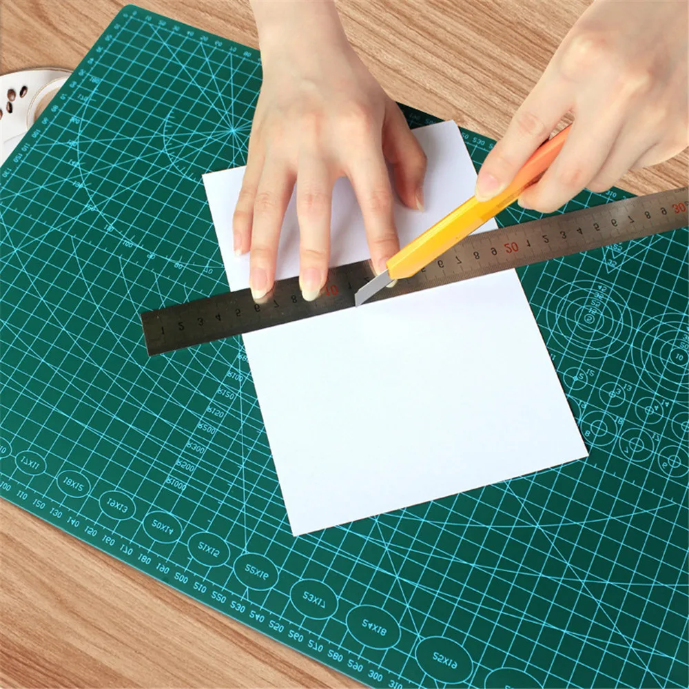 PVC Cutting Mat A4/A5 Deskpad Patchwork Cut Pad Durable DIY Handmade Tools Scrapbooking Cutting Plate Art Tool Kits Desk Mats