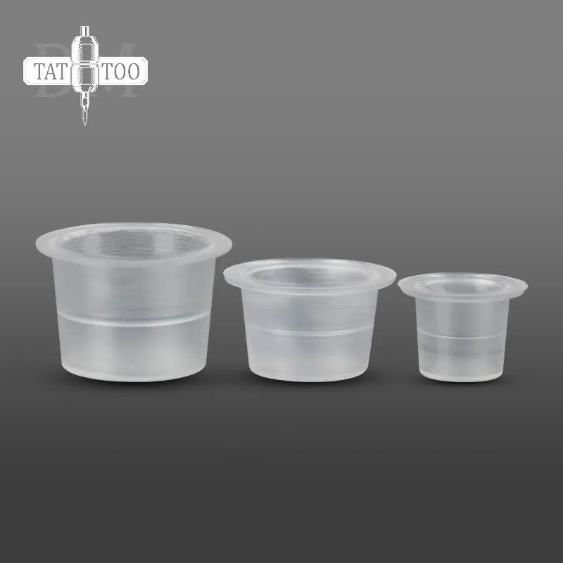 1000pcs Tattoo Ink Cups Professional Tattoo Supplies Plastic Transparent Pigment Cups