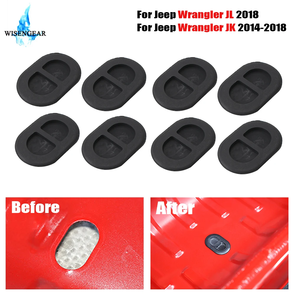 CarFloorPanDrainPlugsForJeepWranglerJK20142020JL2018Black