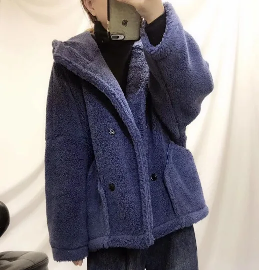 Max LuLu Роскошные корейские женские панковские уличные женские меховые зимние куртки с капюшоном повседневные теплые пальто ветровка от снега размера плюс - Цвет: Синий