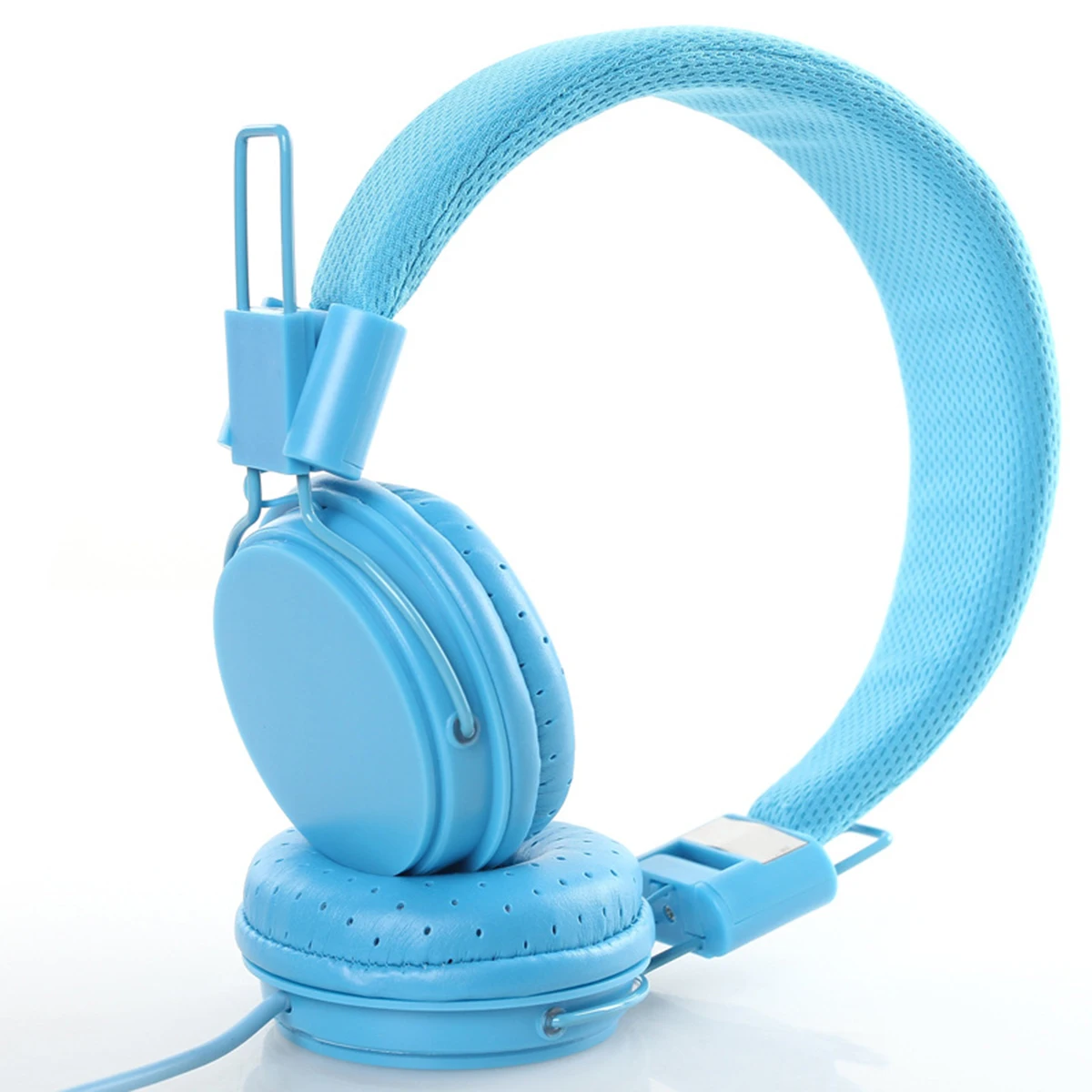 Foldable 3 5mm Wired Headphone With Mic Strechable Headband Stereo Sound Headset Adults Kids Earphones For IPad Tablet Phone