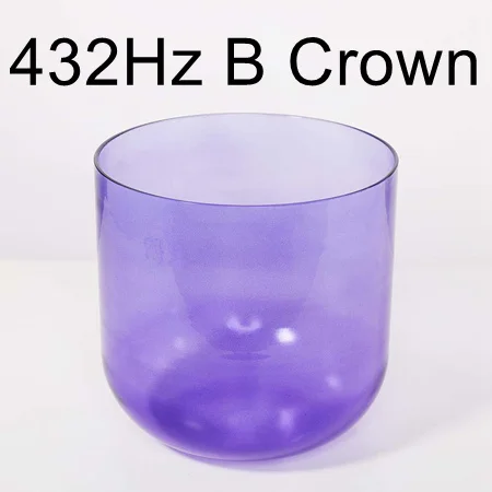 432Hz Note B CVNC Singing Bowl 6" Clear Crystal Singing Bowl Healing - Цвет: 432Hz Note B