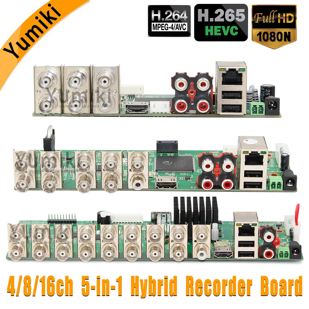 5 в 1 4CH/8CH/16CH AHD DVR наблюдения безопасности CCTV рекордер DVR 1080N Гибридный DVR плата для аналогового AHD CVI TVI IP 5 в 1 4CH/8CH/16CH AHD DVR наблюдения безопасности CCTV рекордер DVR 1080N Гибридный DVR плата для аналогового AHD CVI TVI IP