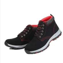 Г. Обувь мужские рабочие ботинки зимняя теплая защитная обувь со стальным носком, не разбивающаяся, не прокалывающая обувь мужская обувь на шнуровке bota masculina