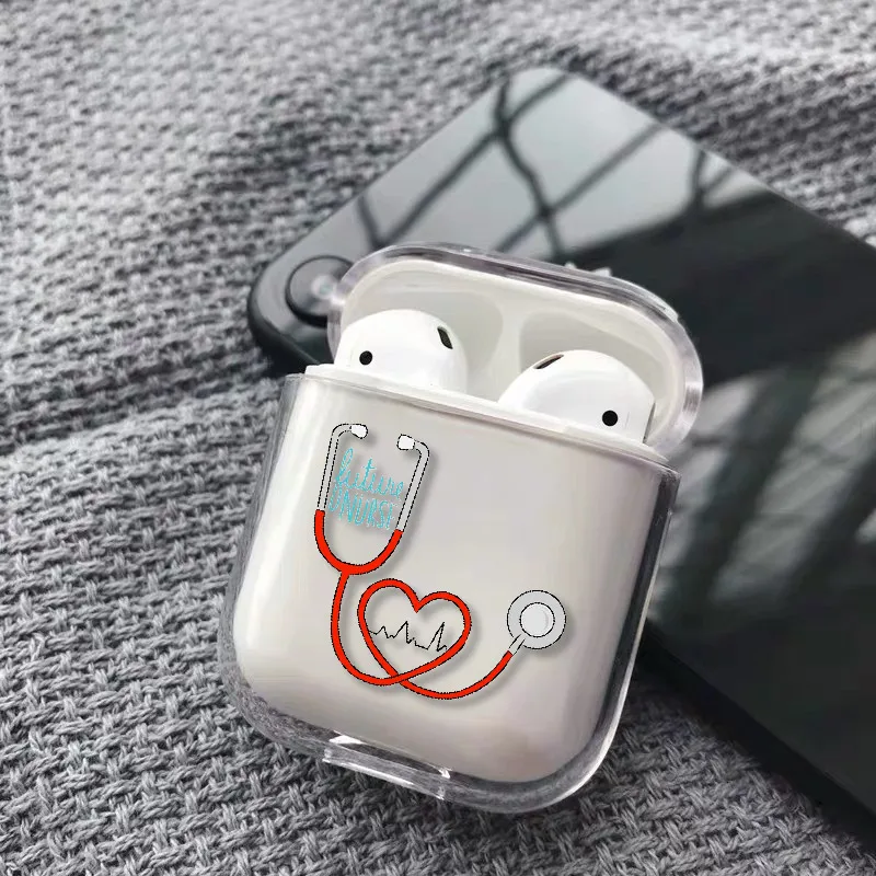 Милый чехол для наушников с сердечками и звездами для Apple iPhone, зарядная коробка для AirPods Pro, жесткий прозрачный защитный чехол, аксессуары - Цвет: 21
