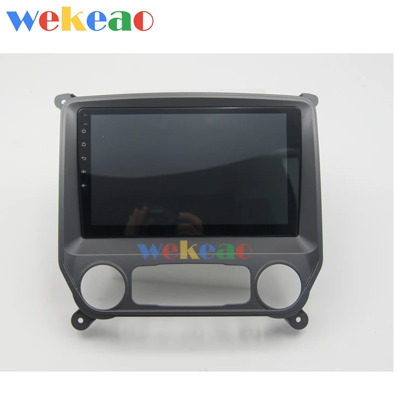 Wekeao 9'' 1 Din Android 9.0 Car Radio Automotivo For Chevrolet Silverado GMC Android Auto GPS Navi