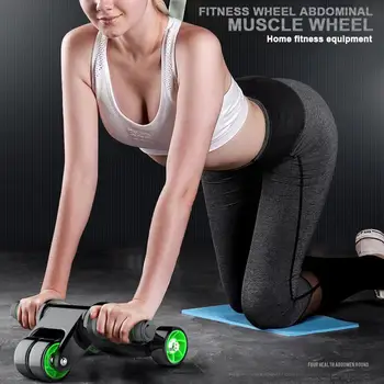 

Sit-Ups Assistant Muscle Belly Roller Sucker Motion Device Home Black Green Four Rounds Abdominal Wheel Outdoors