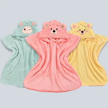 

Baby Bathrobe Cute Animal Cartoon Baby Stuff Washcloth Blanket Kids Hooded Toddler Baby Bath Towel Newborn Baby Children Towel