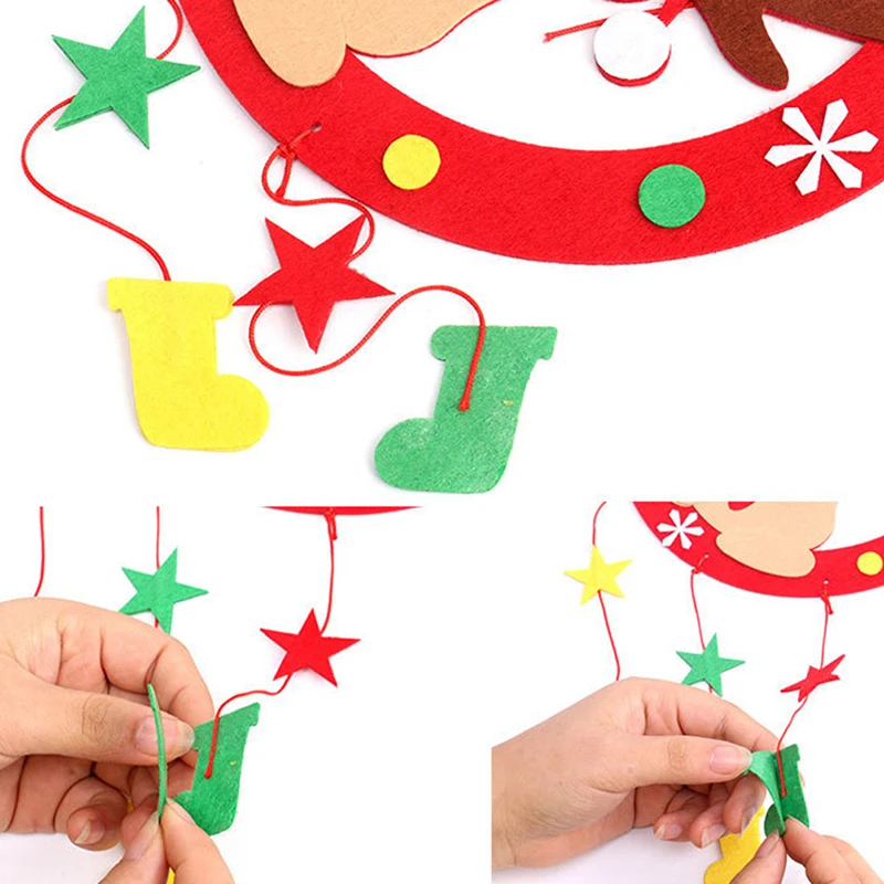 DIY рождественские колокольчики, наборы, Обучающие игрушки, наборы для рукоделия, рождественские украшения, сделай сам, колокольчики для детей, детей