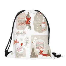 Для мужчин, женщин и детей плюшевые тапочки Drawstring Рюкзак Merry Рождественская конфетка сумка ранец рюкзак Комплект карман для хранения с кулиской Карманный чехол