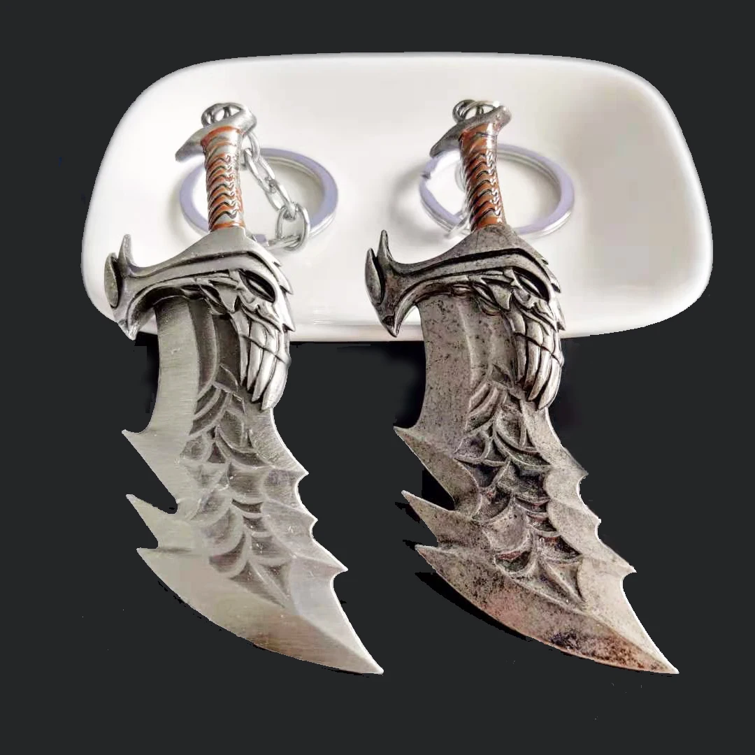 God Of War 4 Kratos Sword Portachiavi Blades Of Chaos Arma Ciondolo Portachiavi Uomo Donna Gioco Chaveiro Souvenir Gift