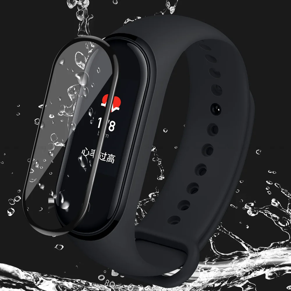 1 2 шт. изогнутая 3d пленка для Xiaomi Mi Band 4 защитное мягкое стекло защитная умные