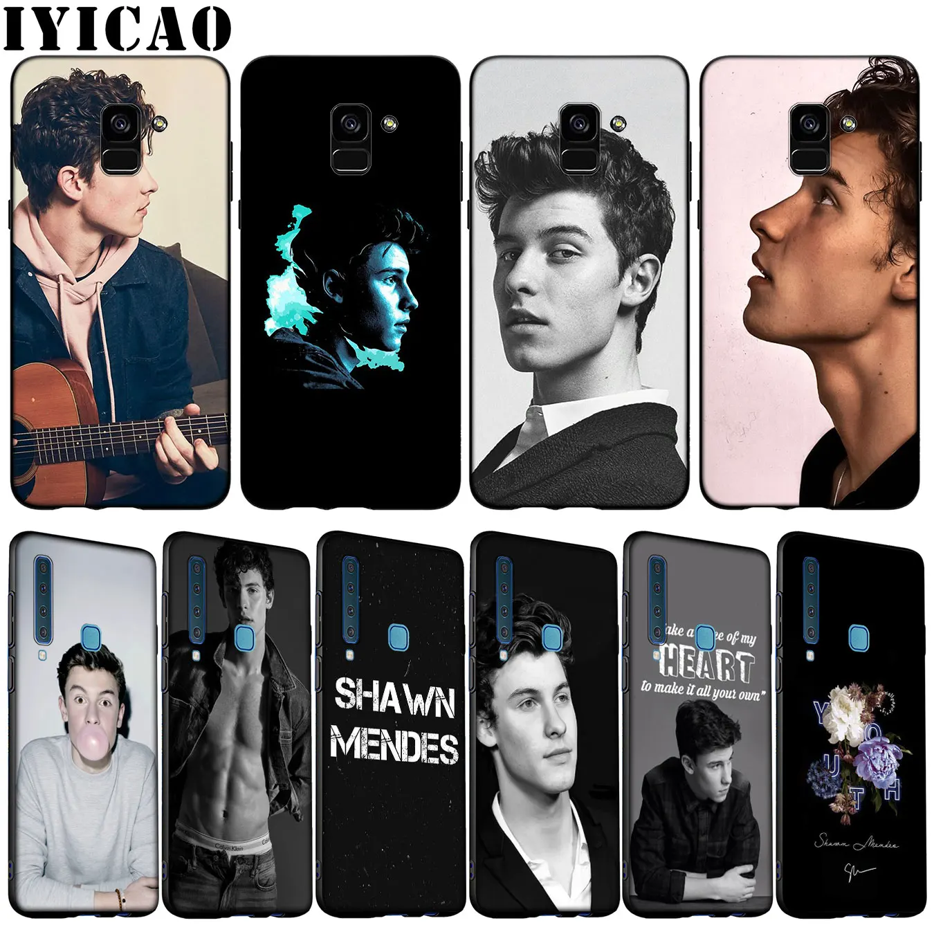 1998 Shawn Mendes Мягкий силиконовый чехол для телефона Samsung Galaxy A6 A7 A8 A9 2018 A3 A5 2016 2017 Note 9 8 10