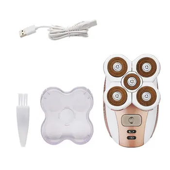 

Shaved Head Artifact Electric Razor Men'S Razor Five Knife Head Shaving Beard Knife Rechargeable Type Shaving Knife