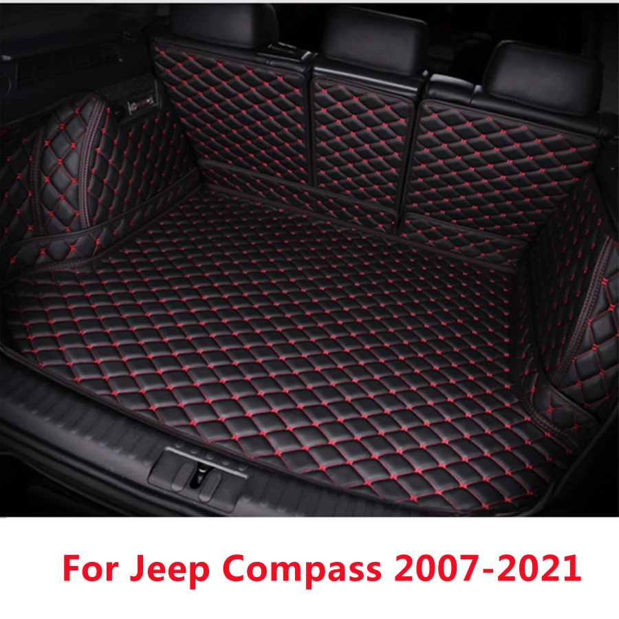 Полный комплект водонепроницаемый коврик для багажника автомобиля Jeep Compass (2007-2021)