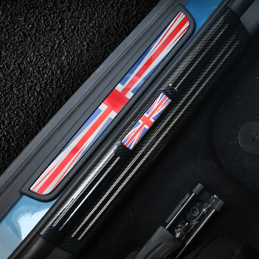 4 шт порога протектор порога крышка из углеродного волокна наклейка для Mini Cooper S JCW One F60 аксессуары для земляков