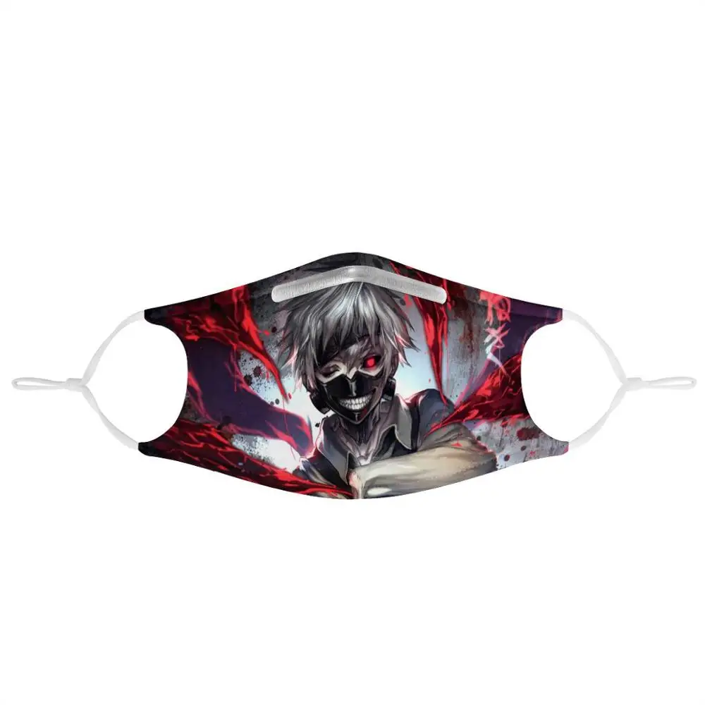 

Tokyo Ghoul Reusable Mouth Face Cover Comfortable Anti-Dust Anti-saliva Anti Infection Anti-droplets Splash-proof