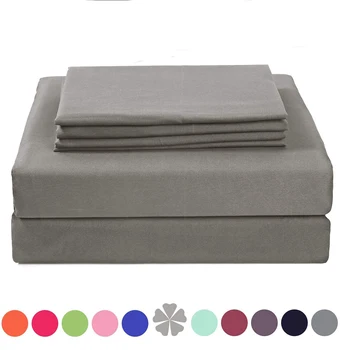 

3/4 pcs bedding Sets 100%Polyester Striped Bed Sheet Set Twin Full Queen King Size Bed Lines Flat Sheet+Fitted Sheet+Pillowcase
