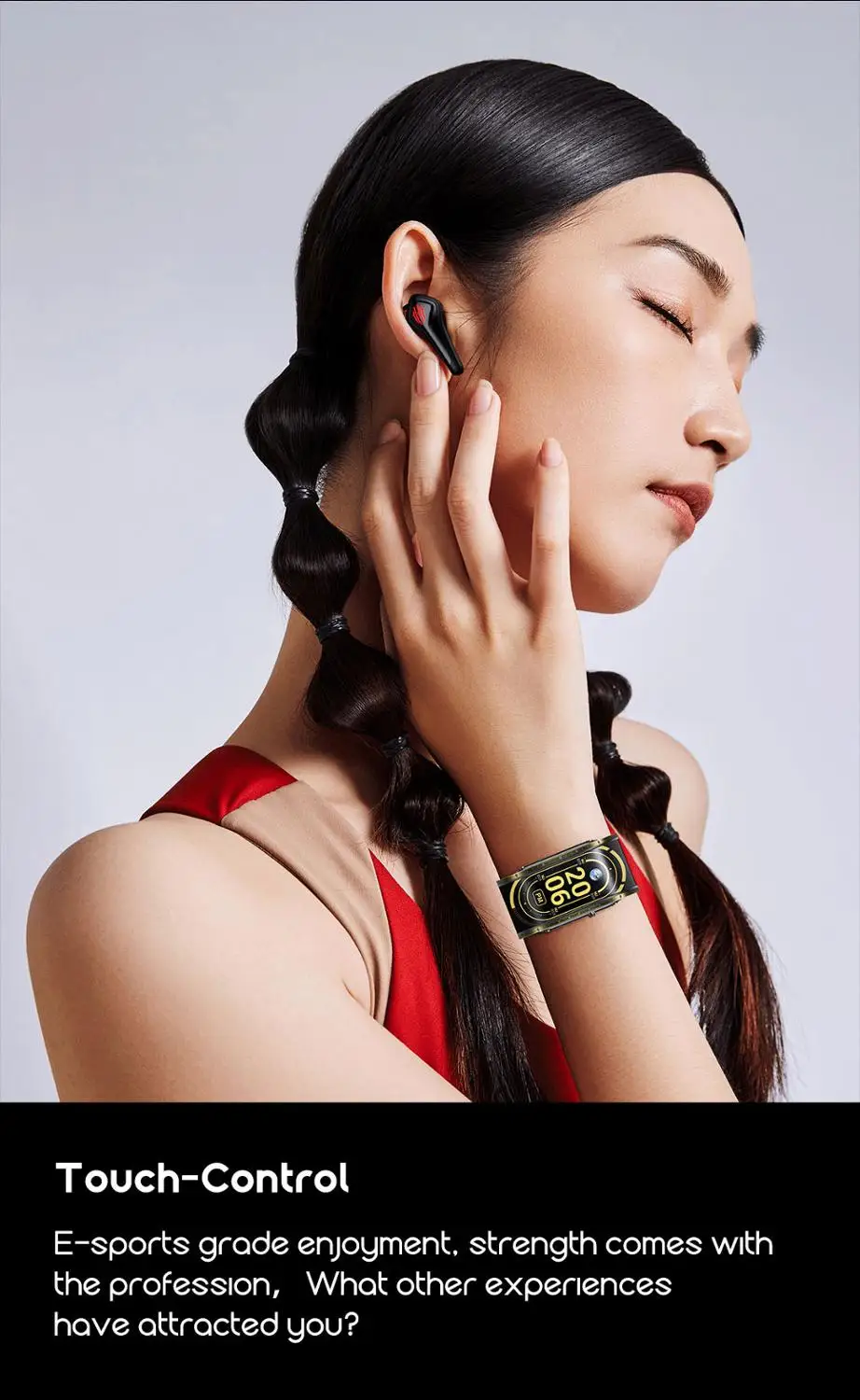 Wireless Earbuds Nubia RedMagic TWS Gaming Earphones For Nubia RedMagic 5S 5G Bluetooth
