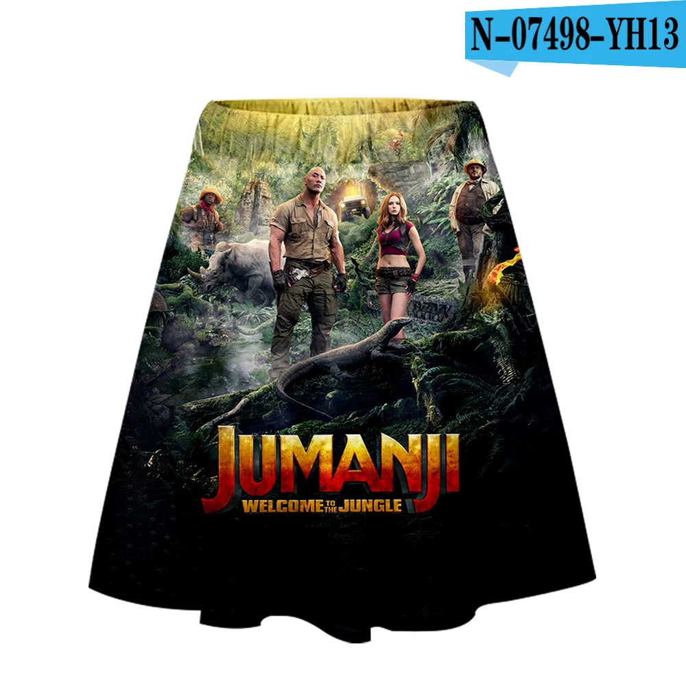 Jumanji юбка Harajuku Повседневная стиль Harajuku поп юбка новая сексуальная Kpops Женская Повседневная Jumanji юбки уличная одежда - Цвет: B