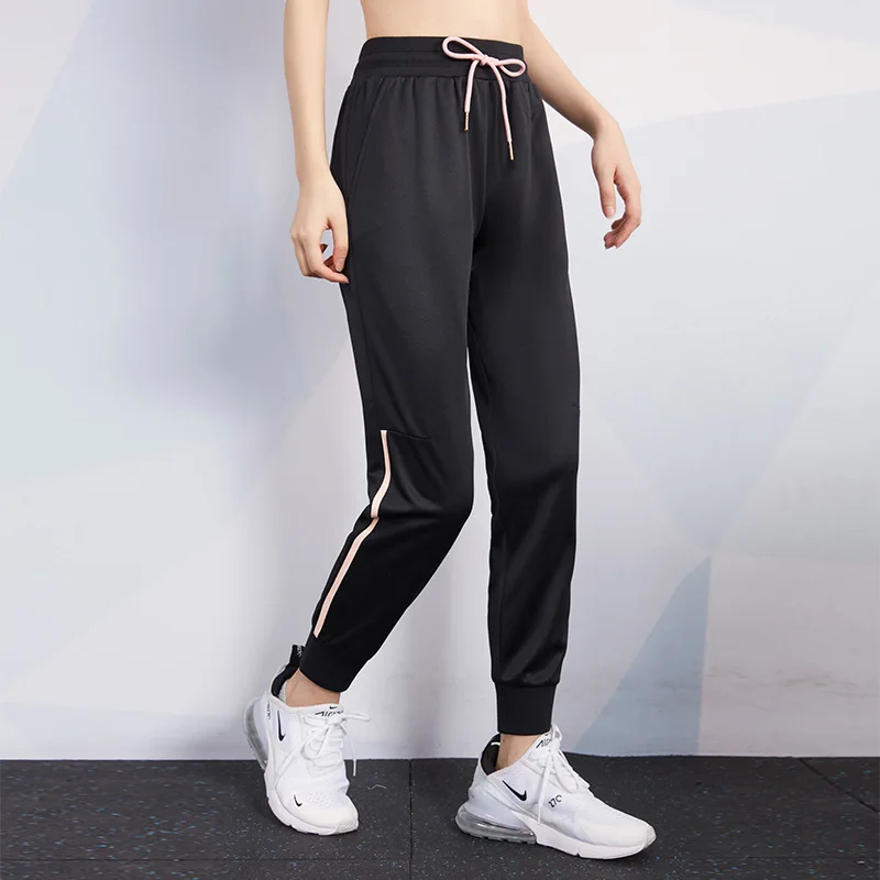 Vansydical Striped Sports Running Pants Womens Slim Breathable Fitness Training Workout Jogging Trousers Gym Sweatpants