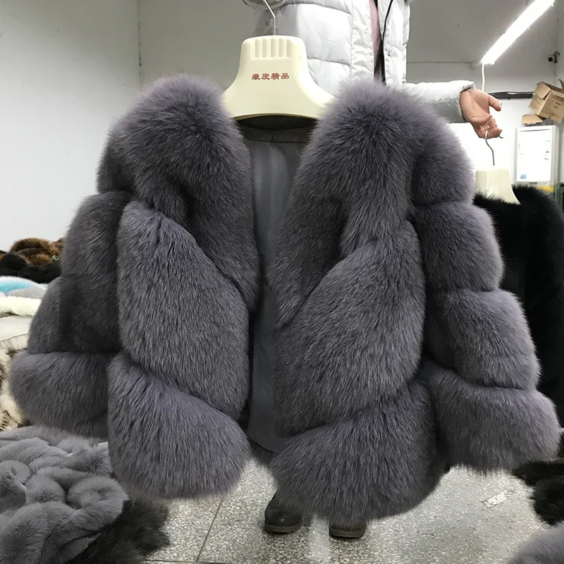 BFFUR, женская шуба из натурального Лисьего меха, натуральный мех, пальто для женщин, натуральная кожа, натуральный Лисий мех, куртки для русской зимы, теплые пальто