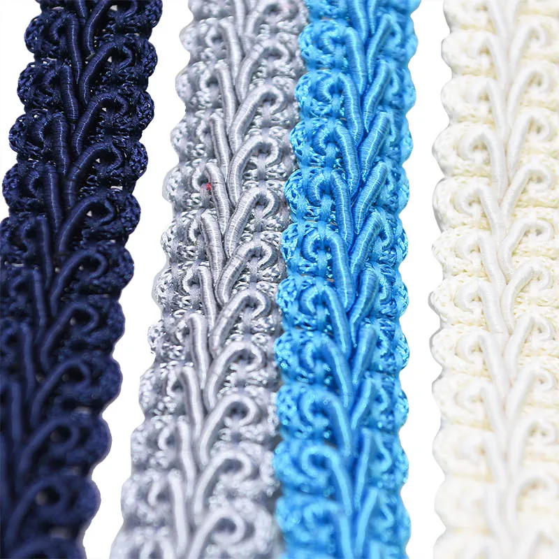 Lace Trimming Ribbon Polyester Centipede Braided Lace Sewing Clothes Accessories Curve DIY Craft Wedding Decor lace ribbon lace sewing accessories lace sewing supplies lace accessories lace garment accessories clothing accessories lace decoration 5/10M 12mm