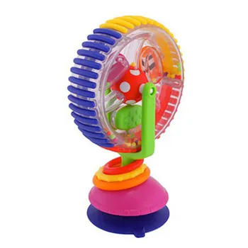 

Baby Cart Chair Sucker Around the Ferriswheel Rotating Windmill Bell Toys for Children Infant Dining Chair Cart Juguete del bebé