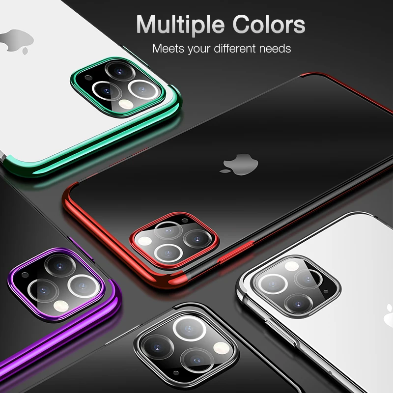 Cafele Прозрачный мягкий силиконовый чехол для iPhone 11 pro max, ТПУ покрытие, кристально чистая задняя крышка для iPhone 11 pro Чехол