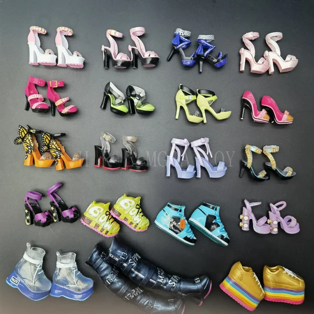 Original rainbow middle school fashion big sister doll shoes earrings earrings hairpin DIY girl toys 3