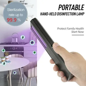 

Portable Rechargeable Uv Light Sterilization Stick Handheld Ultraviolet Disinfection Rod Home Travel Sterilizer Wand Sanitizer#3