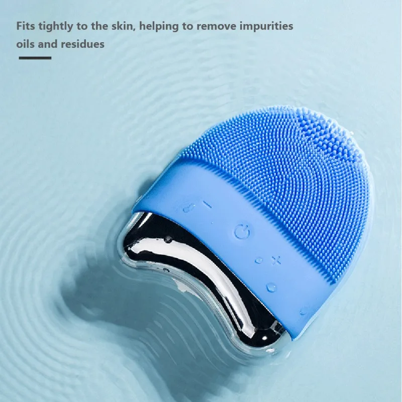 3 в 1 USB перезаряжаемое Силиконовое очищающее устройство для лица устройство для подтяжки и лифтинга против морщин щетка для мытья лица
