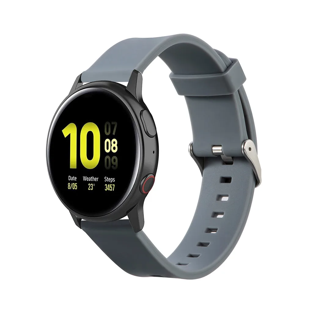 Силиконовые ремешки для часов для samsung Galaxy Watch Active 2 Ремешки для наручных часов