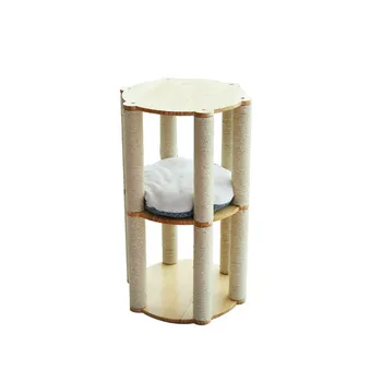 

Cat climbing table, wooden seismic column, domestic cat sand tree frame, multi-layer jumping platform, pet supplies