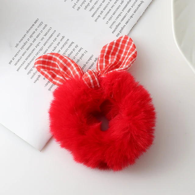 New Cute animal rabbit ear hair ring female rubber band elastic hair bands Korean headwear children hair Accessories ornaments style-6