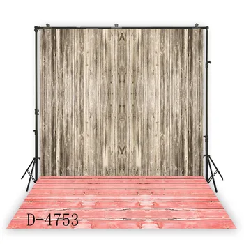 

HUAYI faux wooden planks wall and vintage wood floor photo shoot backdrop studio props photo booth art fabric background