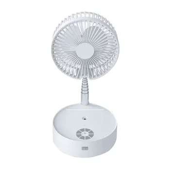 

Folding Electric Fan Telescopic Floor Fan Desktop Fan Desktop Air Conditioner Cooler For Office Household Travel