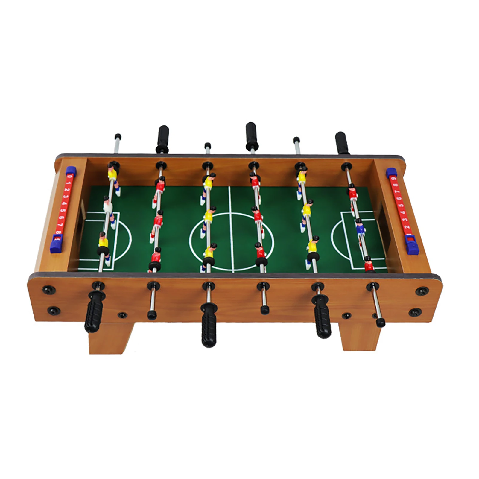 Mini Tabletop Foosball Game Set Table Portable Soccer Board Game Sets Mini Score Keeper For Adults Kids Toy 4